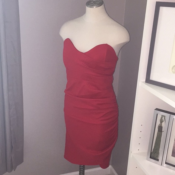 Deep Red Cocktail Dress - Picture 1 of 6